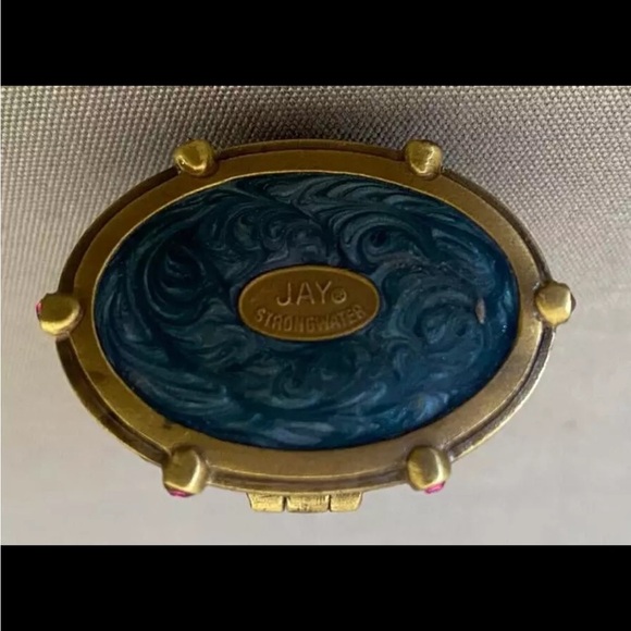 Rare Jay Strongwater Jeweled Enameled Trinket Box with Picture Frame
NEW 
5052 - Picture 8 of 8